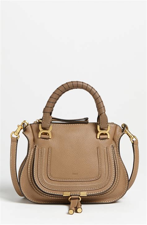 chloe marcie mini brown|chloe marcie small vs medium.